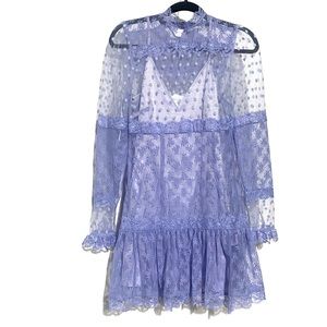 Alice McCall moon sister mini dress Jacaranda